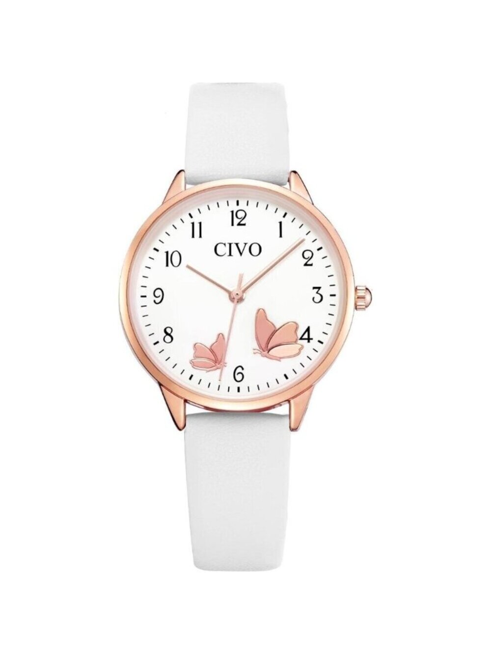 CIVO Women's Analog Quartz Watch, Waterproof Leather Strap Elegant Dress Watch